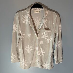 NIB Comfrt Luna Lounge Kids PJ Set Limited Edition Snowflake Pattern Size Med